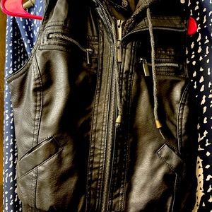 Ashley Faux Leather best with hood